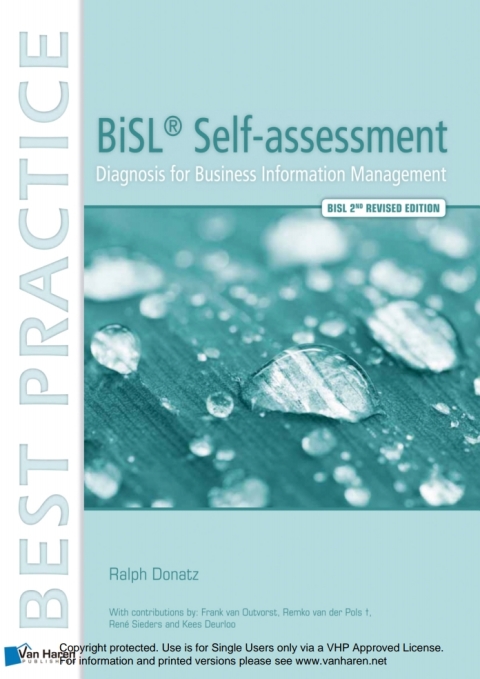 Cover image for book BiSL® Self-assessment  -diagnosis for business information management - 2nd revised edition