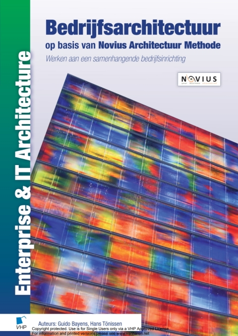 Cover image for book Bedrijfsarchitectuur op basis van Novius Architectuur Methode