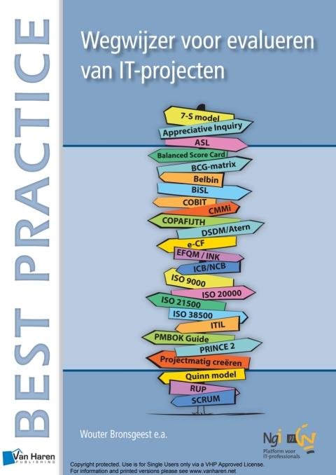 Cover image for book Wegwijzer voor evalueren van IT-projecten