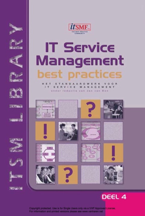 Cover image for book IT Service Management  best practices, Deel 4