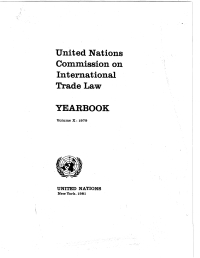 Imagen de portada: United Nations Commission on International Trade Law (UNCITRAL) Yearbook 1979 9789210450898