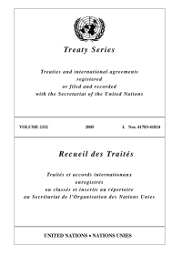 Cover image: Treaty Series 2332 9789210543910