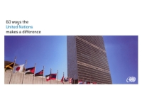صورة الغلاف: 60 Ways the United Nations Makes a Difference 2nd edition 9789211011982