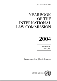 صورة الغلاف: Yearbook of the International Law Commission 2004, Vol. II, Part 1 9789211336986