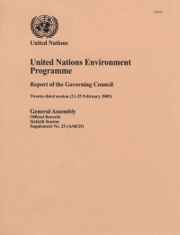 Cover image: United Nations Environment Programme Report of the Governing Council 9789218101891