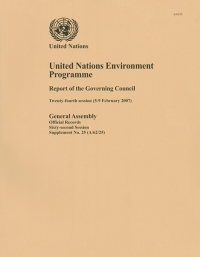 Imagen de portada: United Nations Environment Programme Report of the Governing Council 9789218102980