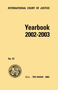 صورة الغلاف: Yearbook of the International Court of Justice 2002-2003 9789211700800
