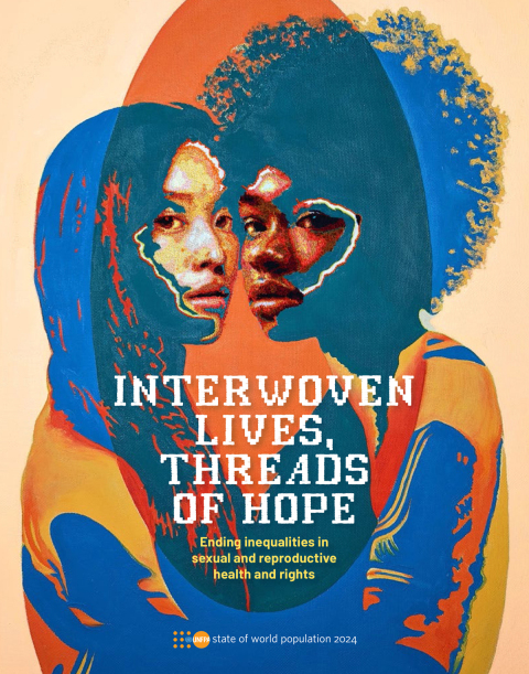 Cover image for book State of World Population 2024: Interwoven Lives, Threads of Hope - Ending Inequalities in Sexual and Reproductive Health and Rights