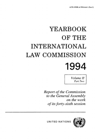 صورة الغلاف: Yearbook of the International Law Commission 1994, Vol.II, Part 2 9789211335040
