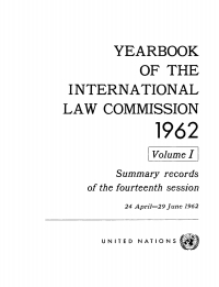 صورة الغلاف: Yearbook of the International Law Commission 1962, Vol.I 9789213624432