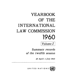 صورة الغلاف: Yearbook of the International Law Commission 1960, Vol.I 9789213624456