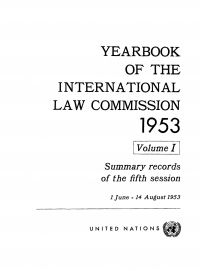 صورة الغلاف: Yearbook of the International Law Commission 1953, Vol.I 9789213624524