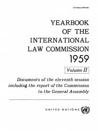 صورة الغلاف: Yearbook of the International Law Commission 1959, Vol II 9789213624920