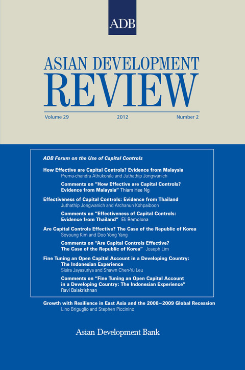 Cover image for book Asian Development Review