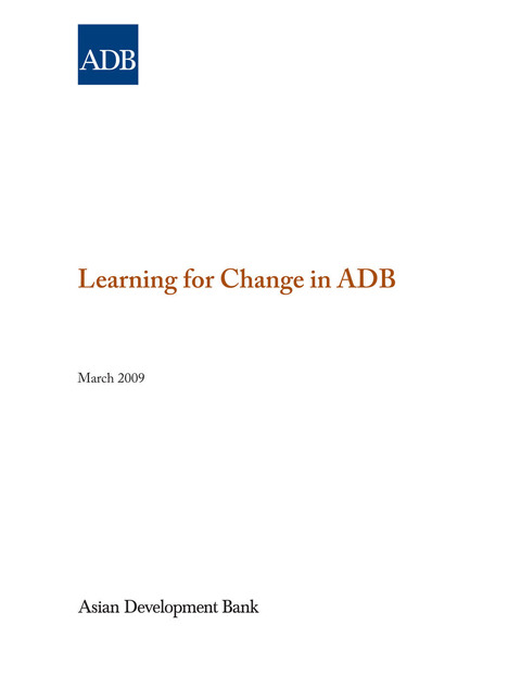Cover image for book Learning for Change in ADB