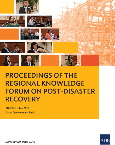 Cover image for book Proceedings of the Regional Knowledge Forum on Post-Disaster Recovery