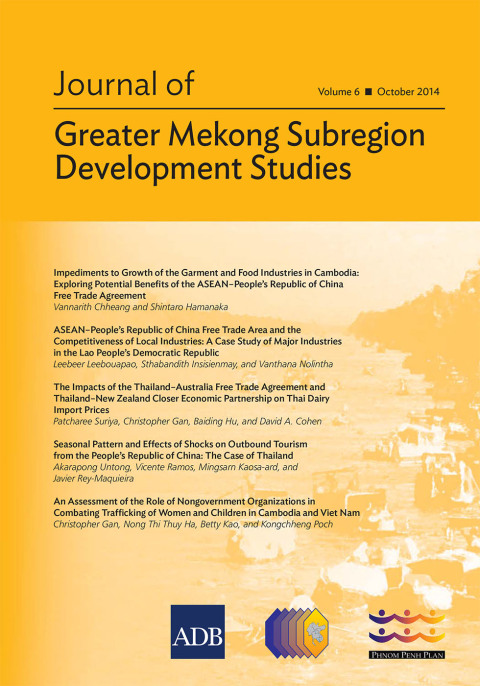 Cover image for book Journal of Greater Mekong Subregion Development Studies October 2014