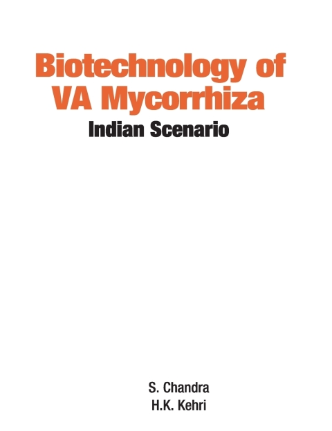 Cover image for book Biotechnology of VA Mycorrhizza: Indian Scenario