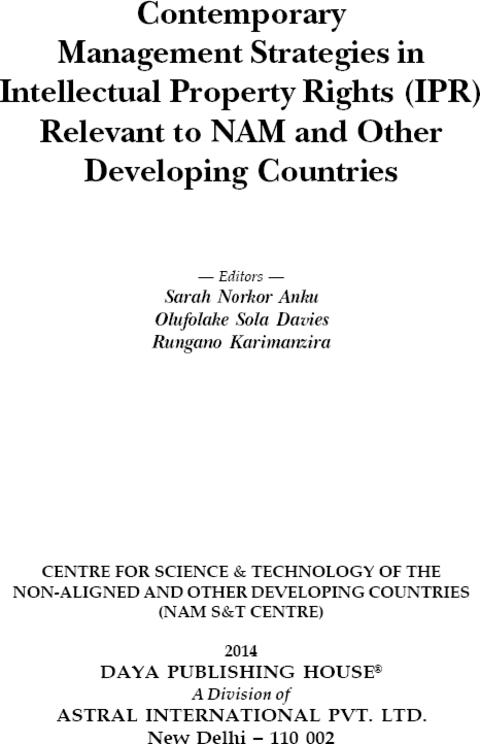 Cover image for book Contemporary Management Stragies in Intellectual Property Rights(IPR) Relevent to Nam and Other Deve