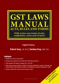 Cover image: GST Laws Manual 1st edition