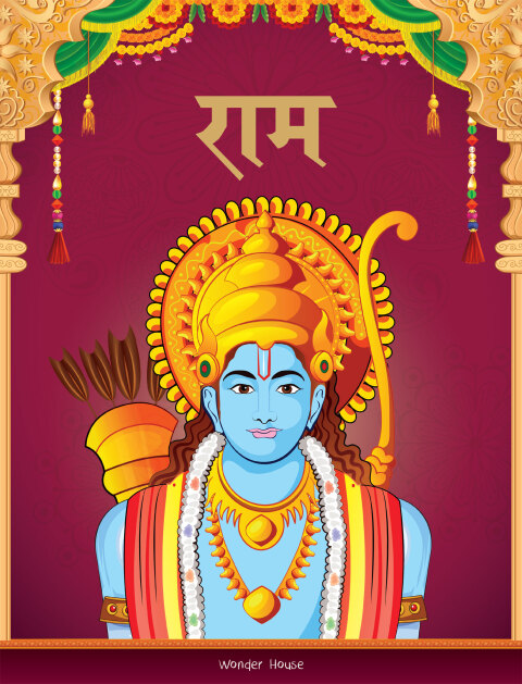 Cover image for book Rama - Story Book for Children in Hindi