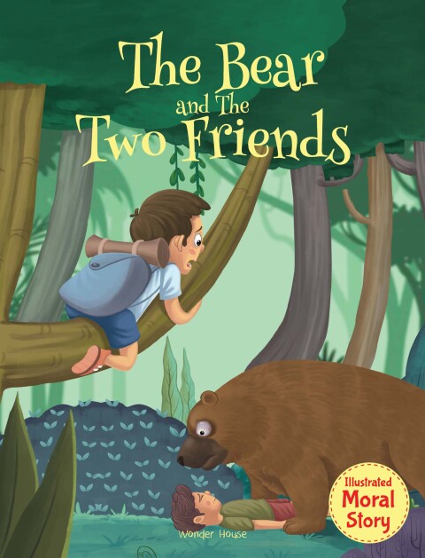 Cover image for book The Bear and the Two Friends - Moral Story for Children