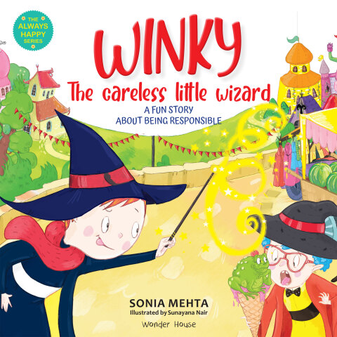 Cover image for book Winky, The Careless Little Wizard
