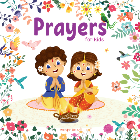 Cover image for book Prayers For Kids - Prayer Book for Children, Prayers in Three Languages for easy understanding / Age: 3+