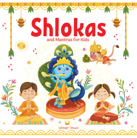 Cover image for book Shlokas and Mantras - Activity Book For Kids - Book With Engaging Activities and Sticker Sheets