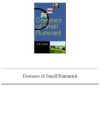 Diseases Of Small Ruminant - 