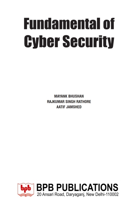 Cover image for book Fundamental of Cyber Security