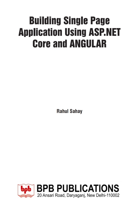 Cover image for book Building Single Page Application using ASP.NET & Angular
