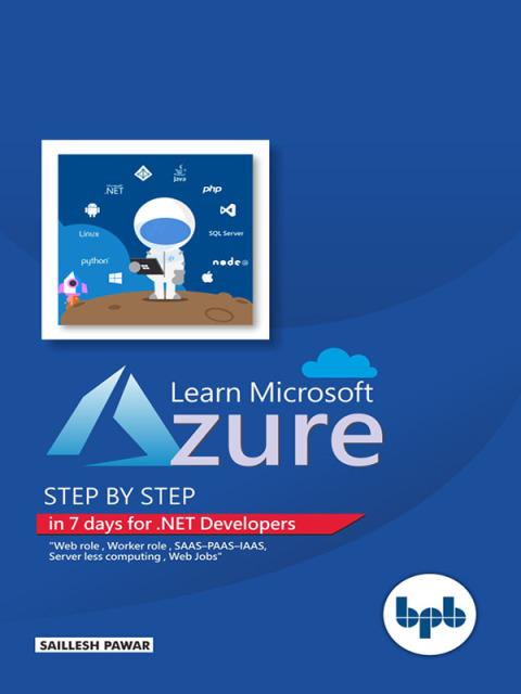 Cover image for book Learn Microsoft Azure Step by Step&nbsp;in 7 days for .NET Developers