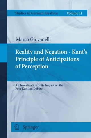 Reality and Negation - Kant's Principle of Anticipations of Perception