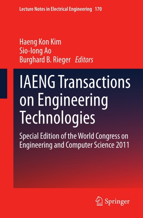 Cover image for book IAENG Transactions on Engineering Technologies