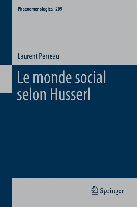 Cover image for book Le monde social selon Husserl