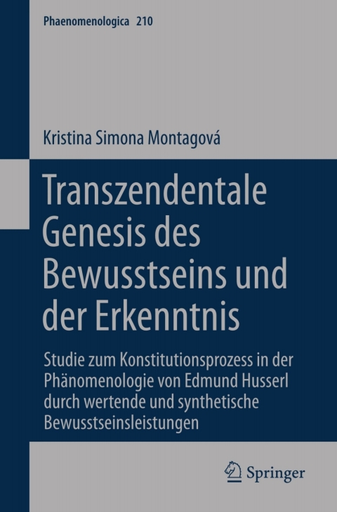Cover image for book Transzendentale Genesis des Bewusstseins und der Erkenntnis