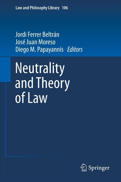 Cover image for book Neutrality and Theory of Law