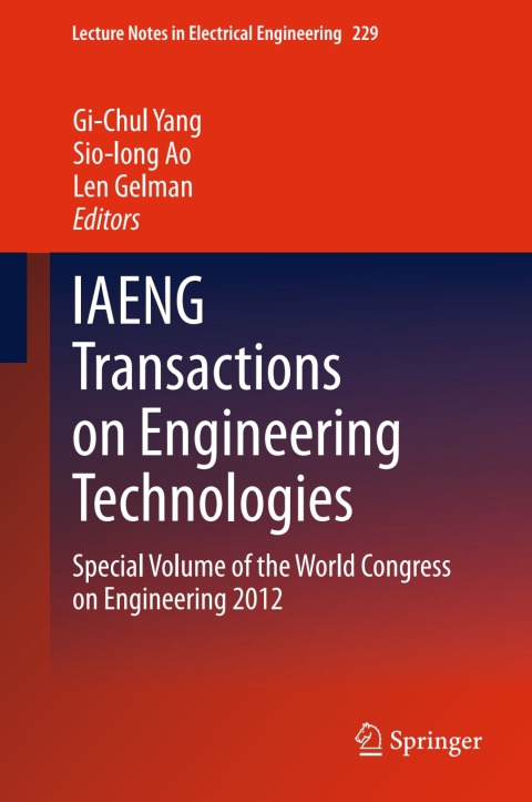 Cover image for book IAENG Transactions on Engineering Technologies