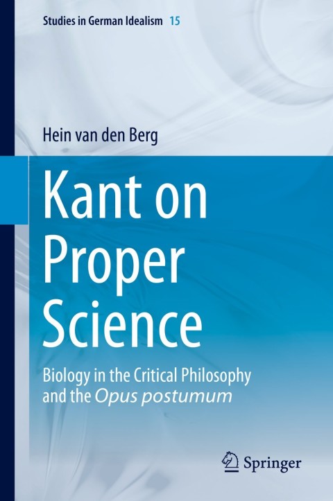 Cover image for book Kant on Proper Science