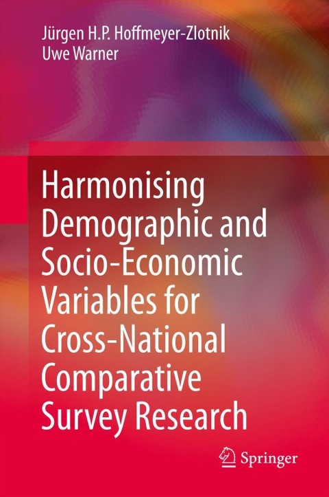 Cover image for book Harmonising Demographic and Socio-Economic Variables for Cross-National Comparative Survey Research