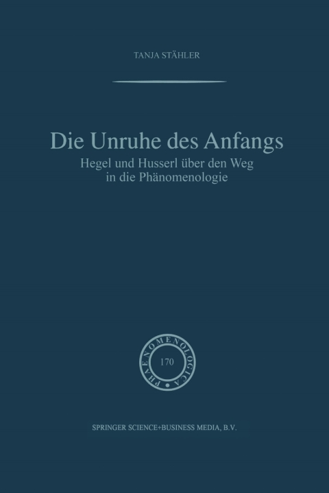 Cover image for book Die Unruhe Des Anfangs