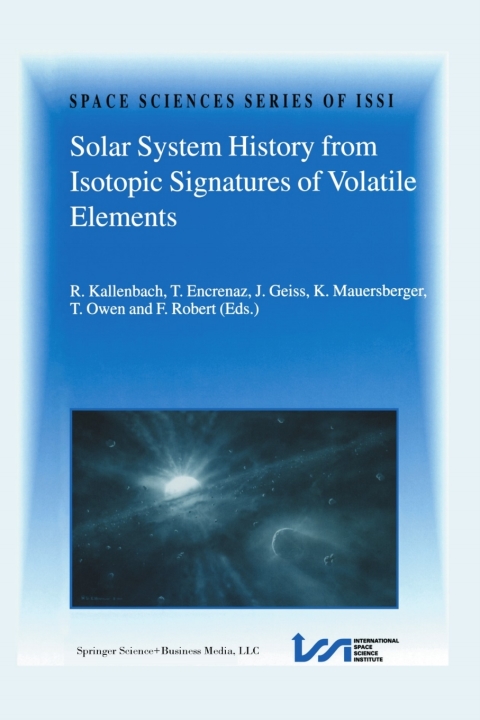Cover image for book Solar System History from Isotopic Signatures of Volatile Elements
