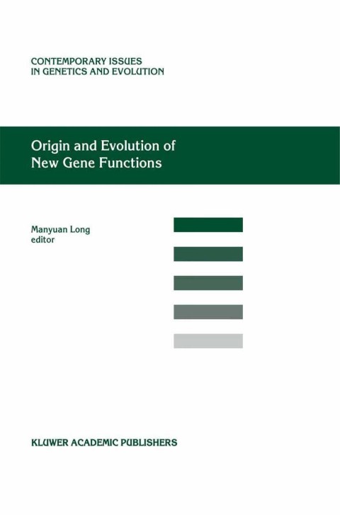 Cover image for book Origin and Evolution of New Gene Functions