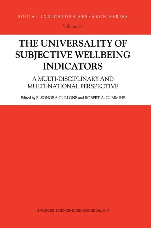 Cover image for book The Universality of Subjective Wellbeing Indicators