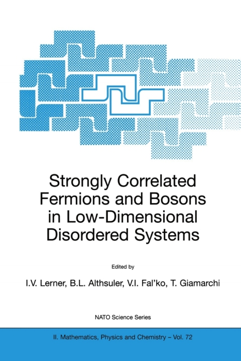 Cover image for book Strongly Correlated Fermions and Bosons in Low-Dimensional Disordered Systems