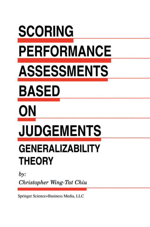 Cover image for book Scoring Performance Assessments Based on Judgements
