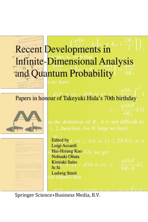 Cover image for book Recent Developments in Infinite-Dimensional Analysis and Quantum Probability