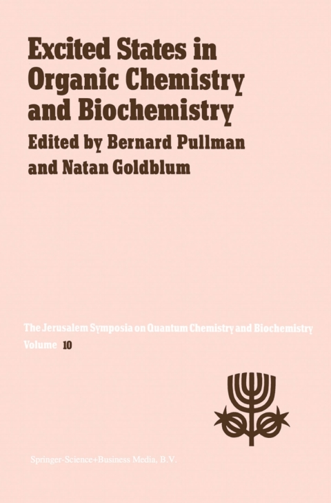Cover image for book Excited States in Organic Chemistry and Biochemistry