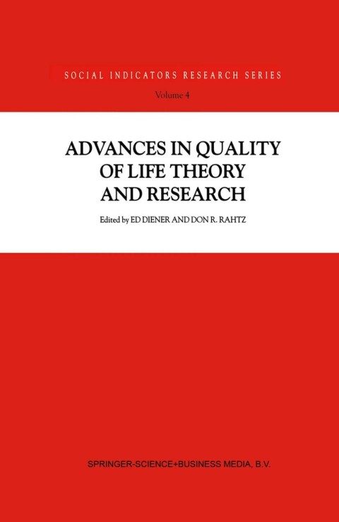 Cover image for book Advances in Quality of Life Theory and Research